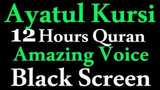 12 Hours Quran Ayatul kursi | Ayatul Kursi | AYAT UL KURSI  Soothing Quran Recitation | Black Screen