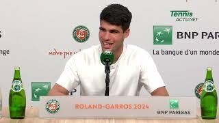 Tennis - Roland-Garros 2024 - Carlos Alcaraz : "I want to put my name here with Nadal, Ferrero..."