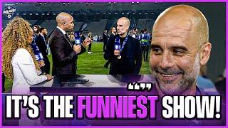 Pep Guardiola is a fan of Kate Abdo's intros & chats UCL win with Henry!  | CBS Sports Golazo