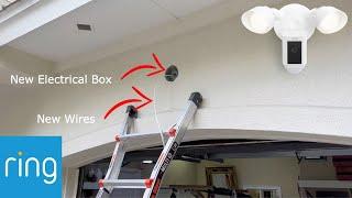 How to install a Ring Floodlight Cam (no existing wires/device)| Part 1