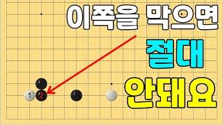 [초반50수] 화점 눈목자 삼삼침투 기본형 알아두기