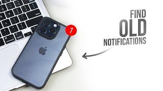 How tp Find Old Notifications on iPhone (tutorial)