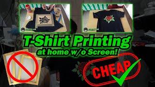 T-SHIRT PRINTING W/OUT SCREEN | T-SHIRT PRINTING AT HOME | T-SHIRT PRINTING CHEAP \ SCREEN LIFE