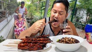 A DAY WITH NANAY AT STREET FOOD MUKBANG!!! Filipino Food. Philippines. Buhay Probinsya!!!!