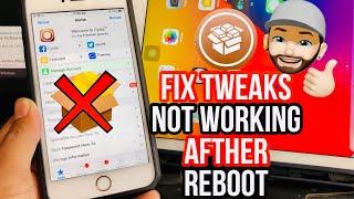 How To Fix Cydia Tweaks Not Working afther Reboot iOS14/13/12