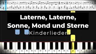 Laterne, Laterne, Sonne, Mond & Sterne | Sankt Martin easy Piano Tutorial   Felicitas Falke 