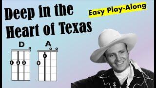 Deep In The Heart (Gene Autry) EASY Ukulele Chord/Lyric Play-Along