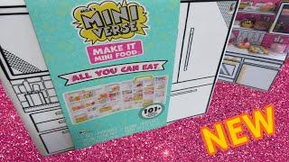 NEW!! Mini Verse All You Can Eat Kitchen Set with 101 Pieces!! #miniverse