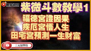 紫微斗數教學1：福德宮證因果，疾厄宮悟人生？ 夫妻宮有忌，搵食難上難？ 田宅宮預測一生財富！ #教學 #紫微斗數 #斗數十二宮 #命盤《三元易學坊》 EP21 20220610B