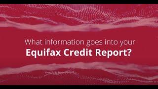 What information goes in your Equifax credit report?