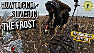 How to Find Silver In The Frost With A Metal Detector | The Right Tools For The Job | #vlog  #foryou