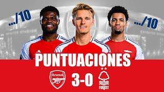 PUNTUACIONES: Arsenal vs. Nottingham Forest (3-0) | Premier League