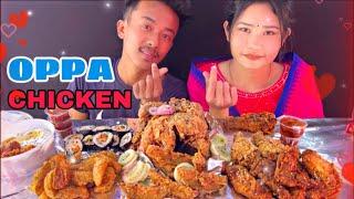 SPICY CHICKEN MUKBANG ||COUPLE MUKBANG ||OPPA CHICKEN