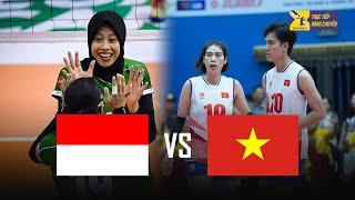 Megawati was helpless against the two power hitters Bích Tuyền and Như Quỳnh | Indonesia vs. Vietnam