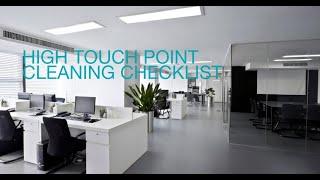 High Touch Point Cleaning Checklist