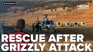 Hunter rescued after charged by grizzly bear