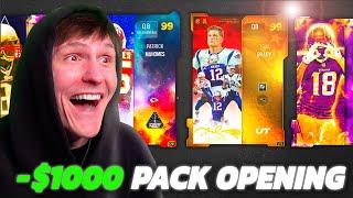 I Spent $1000 on the GREATEST Packs in Madden History!