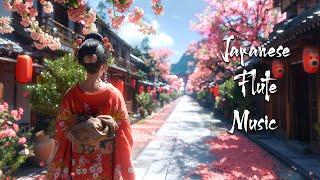 Japanese Old Town in Spring - Japanese Flute Music For Meditation, Healing, Stress Relief, Soothing