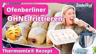  Die fluffigsten Ofenberliner OHNE frittieren  | Thermomix® Rezept