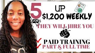 5 Work from Anywhere Remote Jobs Hiring Now! Earn up to $1,200 Weekly