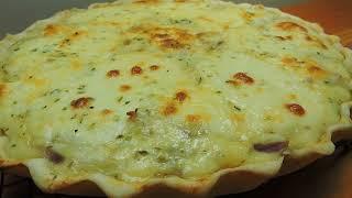 ONION TART with HOMEMADE DOUGH/ SUPER EASY RECIPE/ La Rusa Cocina