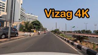 VIZAG (4K) Car Driving @Worlds Most Beautiful Beach City, INDIA