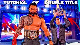 How to do Double Title Entrance of Roman Reigns on PS5 | Full Tutorial