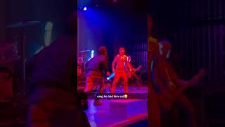 crazy fan gets knocked out on stage