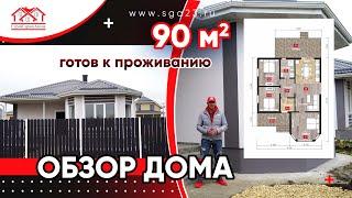 Обзор дома в продаже! 90 квм в отделке и с крытой террасой