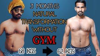 FAT to FIT | BODY TRANSFORMATION WITHOUT GYM IN 3 MONTHS | KRISHNA KANTH PAGADALA