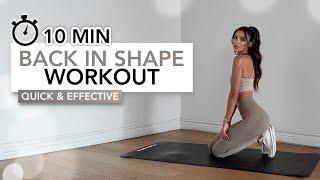 10 MIN BACK IN SHAPE WORKOUT | Quick & Effective Full Body Workout To Get In Shape | Eylem Abaci