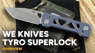 WE Knives Tyro - Snecx Superlock - CPM-20CV & Titanium - Overview