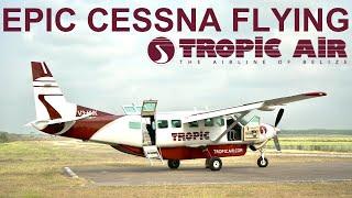 EPIC Copilot Flying in Belize – TROPIC AIR – San Pedro to Orange Walk – Cessna 208B Caravan