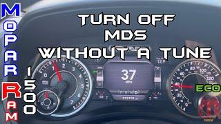 Turn Off MDS without having a tune