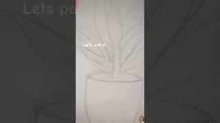 Oil painting this beautiful plant on A3 size canvas . #oilpainting #painting