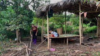 FULL VIDEO Building a BAMBOO HOUSE with My Son from SCRATCH!