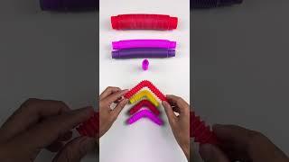 Creating ASMR Satisfying MIX POP TUBE #diy #satisfyingvideos #relaxing #creative #insideout #oddasmr