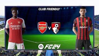 Arsenal vs. Bournemouth - Club Friendly - Ft. Calafiori - 2024 Full Match 4K - FC 24