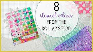 Art Journal Stencil Ideas from the Dollar Store