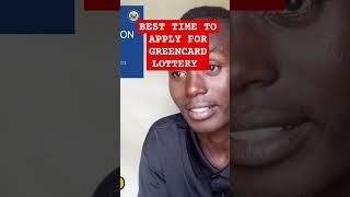 Best Time For Dv Lottery application #greencard #greencardinterview #america #visa