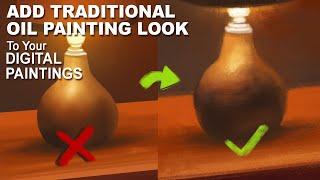 How to Make Your Digital Paintings Look Like Traditional Oil Painting | Tutorial | Photoshop