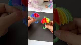 DIY Origami Umbrella #shorts #art #diy #youtubeshorts