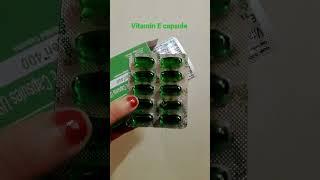 vitamin E capsule for glowing skin & hair nutrition  | rich anti oxidant | youtubeshorts