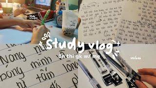  STUDY VLOG // hành trình ôn thi gk của mình // by cucake