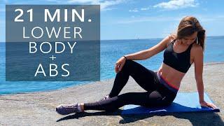 21 MIN. LOWER BODY + ABS | Irina F