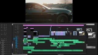 Breaking Down The Cinematic Editing Of A Car Commercial In Premier Pro Timeline
