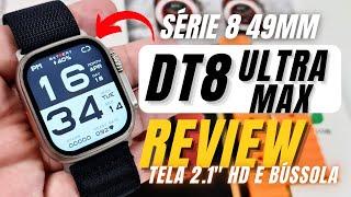 DT8 ULTRA MAX 49mm REVIEW Completo Unboxing TELA GIGANTE 2.1 HD, GPS Tracking, BÚSSOLA, Vale á PENA?