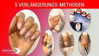 5 Nagelverlängerungsmethoden im Vergleich ️ | Das solltest du wissen! | trendnails international