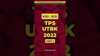 KISI-KISI TPS UTBK PPU DAN PBM SBMPTN 2022 #sbmptn #utbk #snmptn #shorts