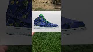 Abstract painting meets Air Jordan sneaker in Photoshop.